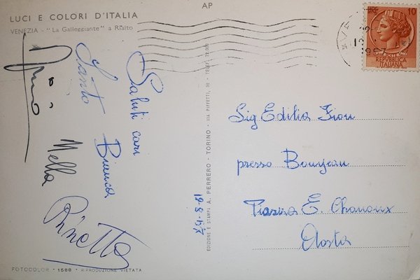 Cartolina - Luci e colori d'Italia - Venezia - La …