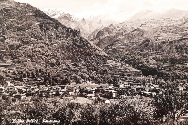 Cartolina - Bobbio Pellice - Vue generale - 1957