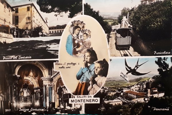 Cartolina - Saluti da Montenero - 1956