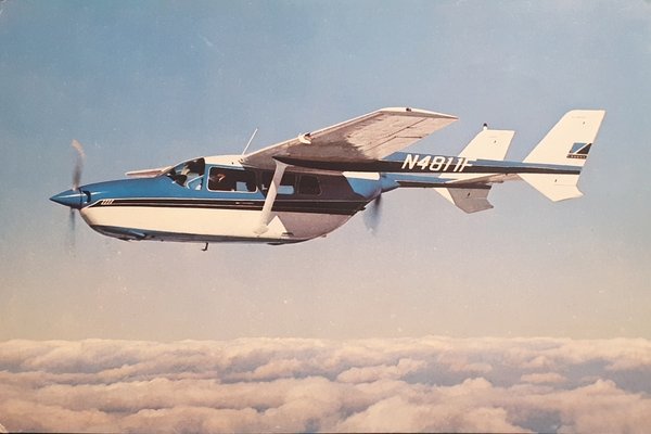 Cartolina Aeronautica - Cessna Super Skymaster - 1970 ca.