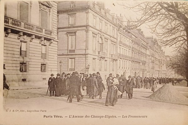 Cartolina - Paris Vecu - L'Avenue des Champs - Élysées …
