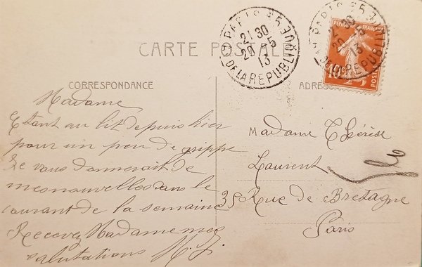 Cartolina - Domqueur - Maison de M. Rene Billet - …