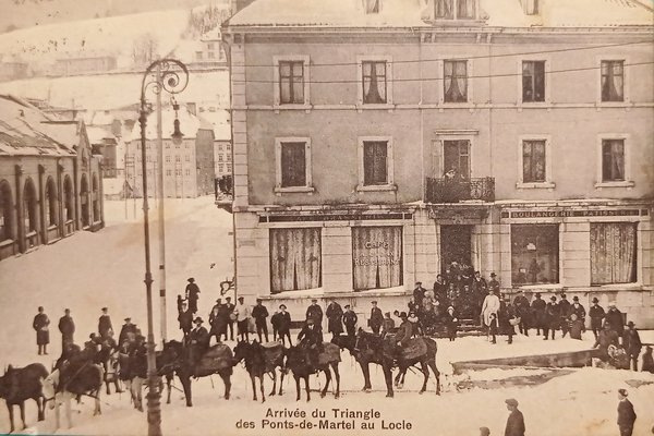 Cartolina - Arrivee du Triangle des Ponts-de-Martel au Locle - …