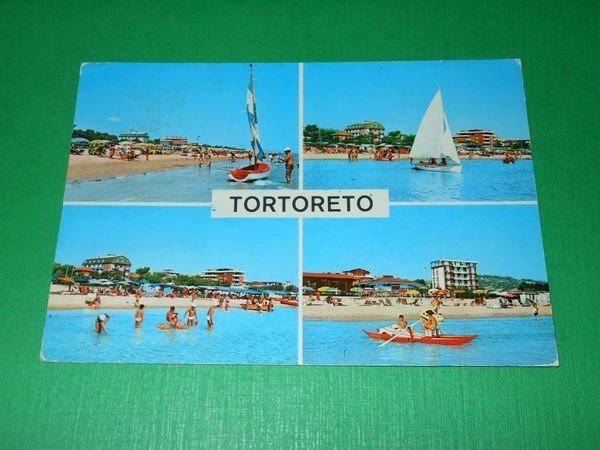 Cartolina Tortoreto Lido ( Teramo ) - Vedute diverse 1972.