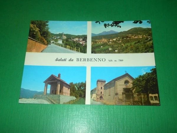 Cartolina Saluti da Berbenno - Vedute diverse 1968.