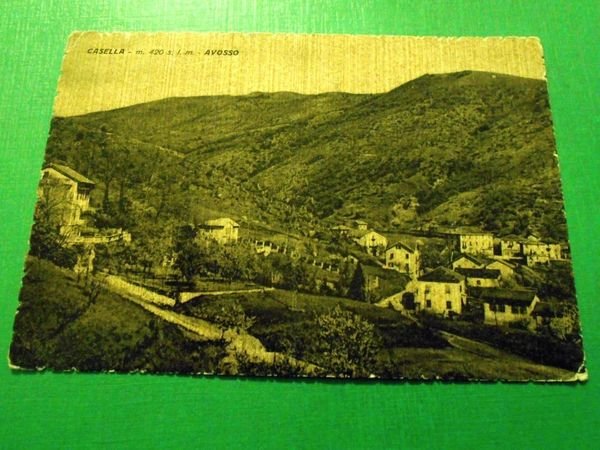 Cartolina Casella - Avosso - Panorama 1954.