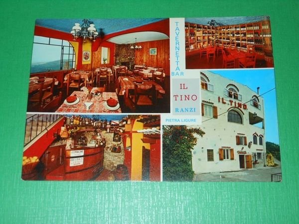 Cartolina Pietra Ligure - Tavernetta Bar Il Tino - Vedute …