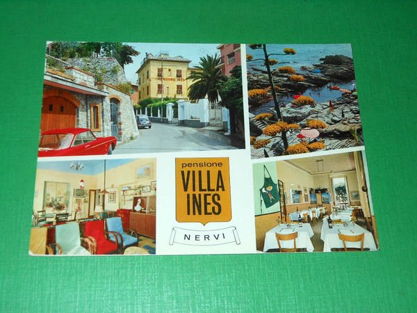 Cartolina Nervi - Pensione Villa Ines 1977.