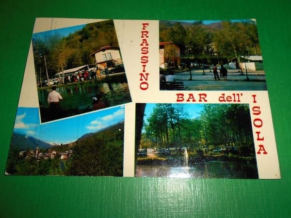 Cartolina Frassino - Valle Varaita - Bar dell' Isola 1974.