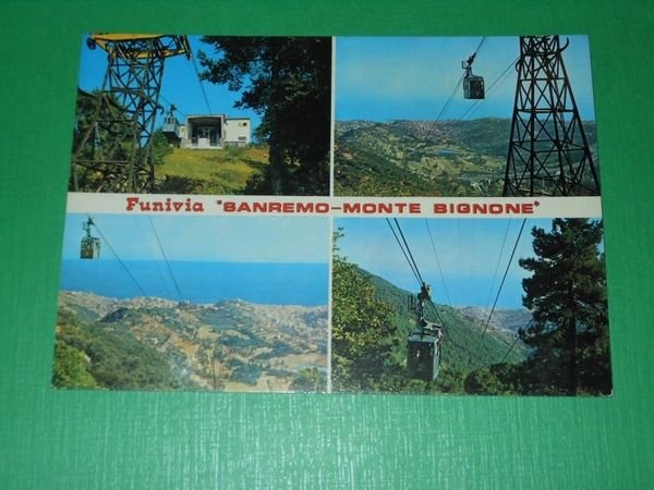 Cartolina Funivia Sanremo - Monte Bignone - Vedute diverse 1965 …