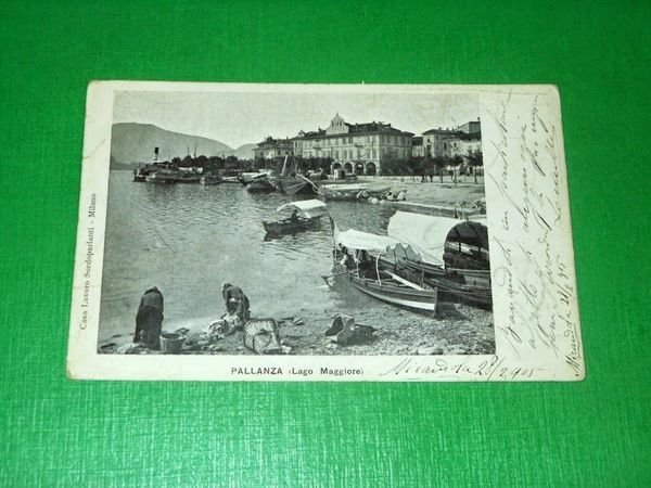Cartolina Pallanza ( Lago Maggiore ) - Particolare 1905.
