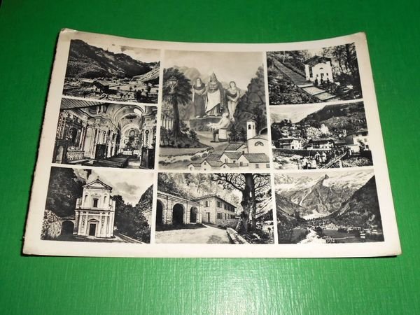 Cartolina Santuario di Forno Alpi Graie - Vedute diverse 1958.