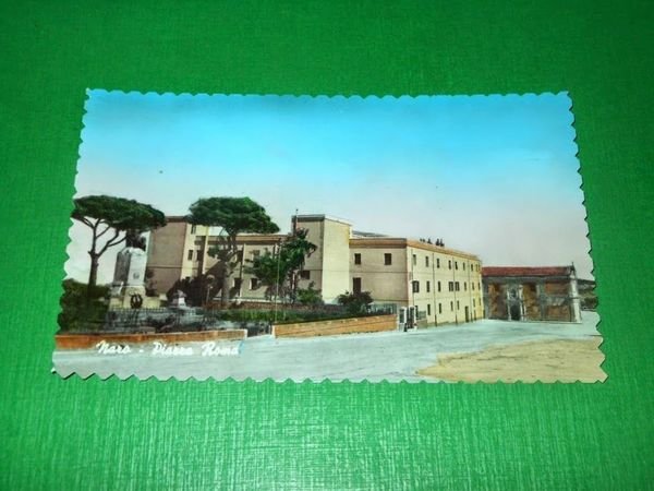 Cartolina Naro ( Agrigento ) - Piazza Roma 1955 ca.