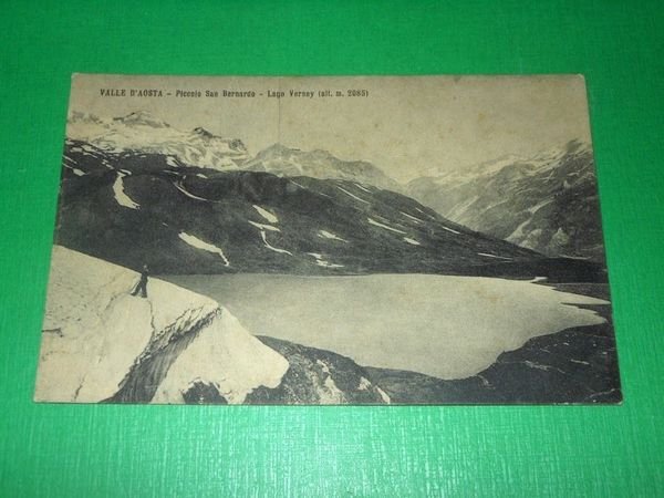 Cartolina Valle d' Aosta - Piccolo San Bernardo - Lago …