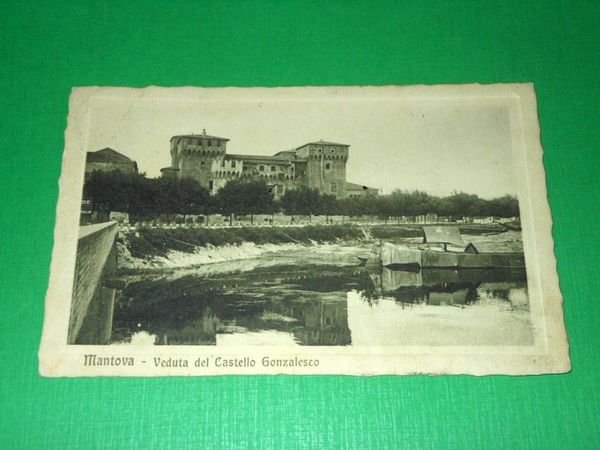 Cartolina Mantova - Veduta del Castello Gonzalesco 1914.