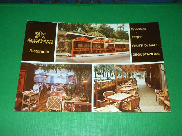 Cartolina San Remo - Ristorante Maona 1981.