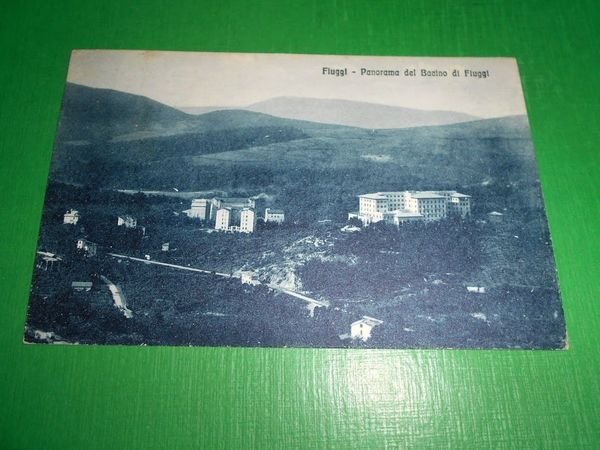 Cartolina Fiuggi - Panorama del Bacino di Fiuggi 1925.