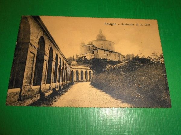 Cartolina Bologna - Santuario di S. Luca 1913.
