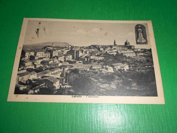 Cartolina Loreto - Panorama 1950.
