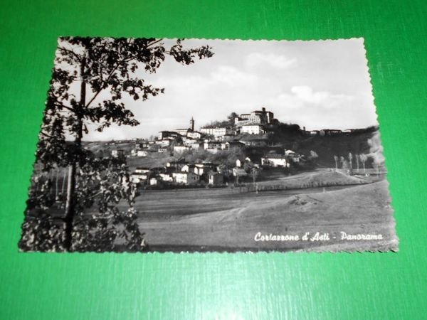 Cartolina Cortazzone d' Asti - Panorama 1956.