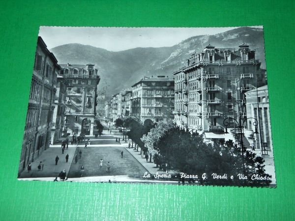 Cartolina La Spezia - Piazzale G. Verdi e Via Chiodo …