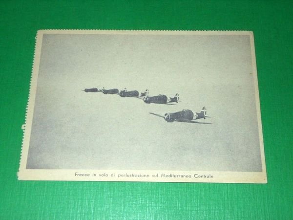 Cartolina Militaria WWII - Frecce in volo di perlustrazione sul …