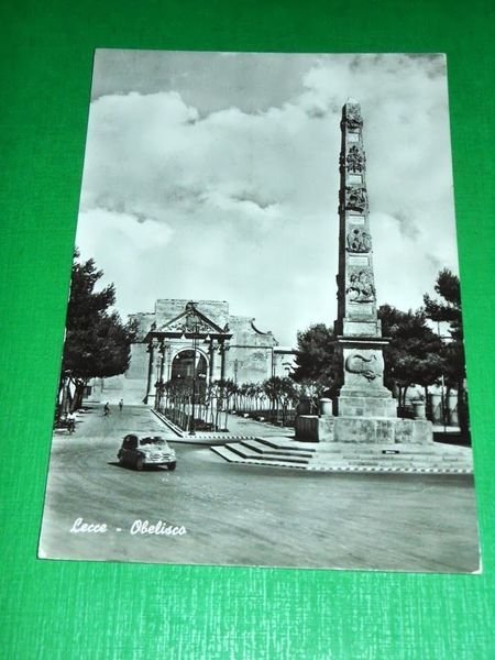 Cartolina Lecce - Obelisco 1960 ca.