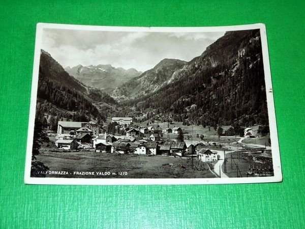 Cartolina Val Formazza - Frazione Valdo - Panorama 1951.