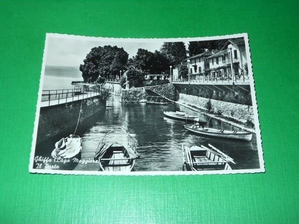 Cartolina Ghiffa ( Lago Maggiore ) - Il Porto 1954.