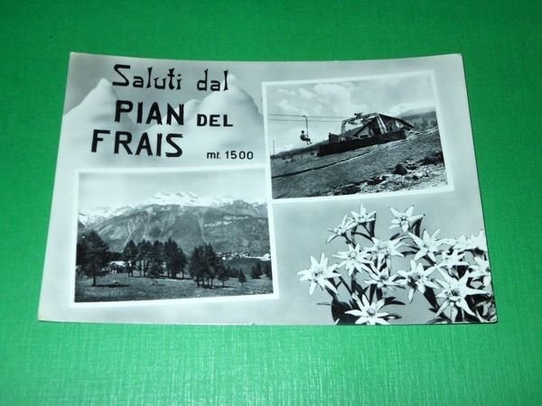 Cartolina Saluti dal Pian del Frais - Vedute diverse 1956.