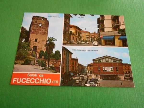 Cartolina Saluti da Fucecchio ( Firenze ) - Vedute diverse …