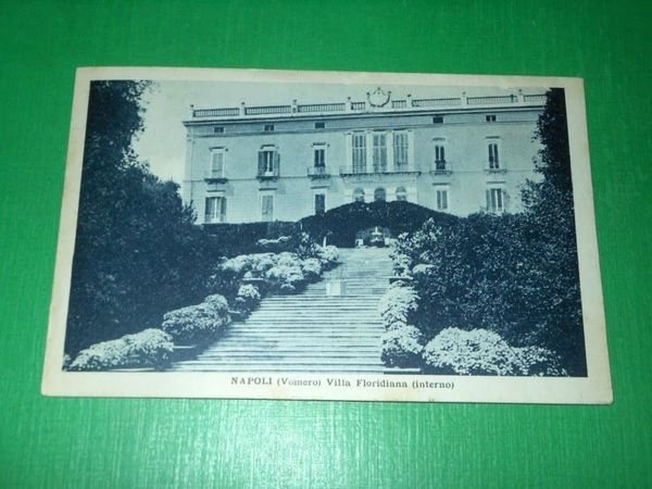 Cartolina Napoli Vomero - Villa Floridiana ( interno ) 1928.