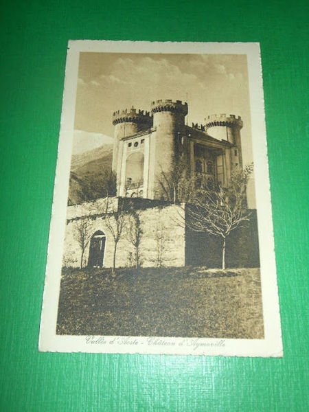 Cartolina Vallée d' Aosta - Chateau d' Aymaville 1930 ca.