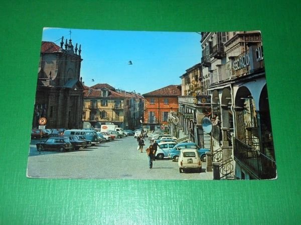 Cartolina Moncalieri - Piazza Vittorio Emanuele II° 1960 ca.