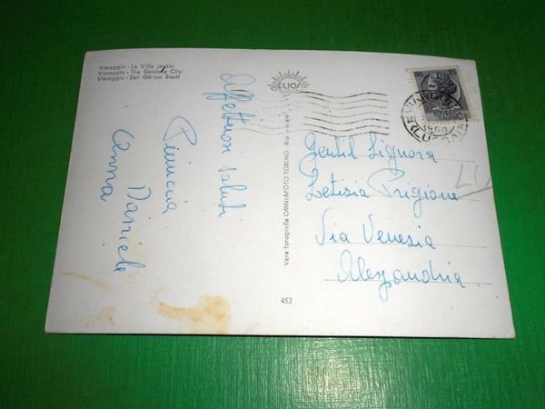 Cartolina Viareggio - Città Giardino 1960.