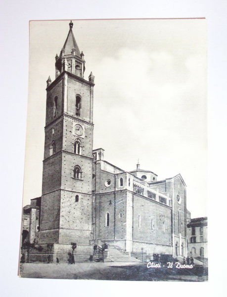 Cartolina Chieti - Il Duomo 1953