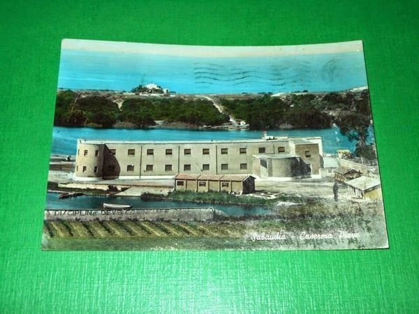 Cartolina Sabaudia - Caserma Piave 1959.