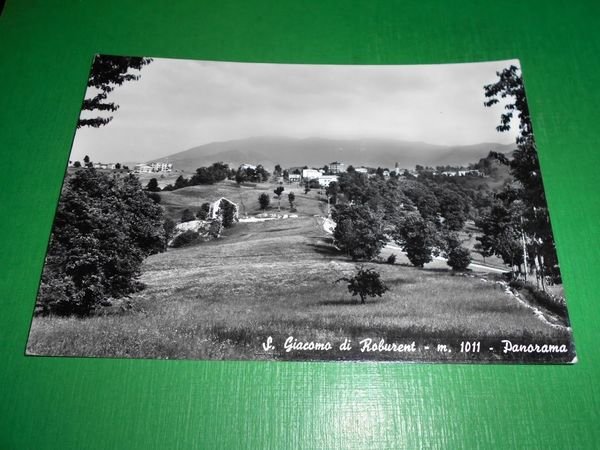Cartolina S. Giacomo di Roburent -+ Panorama 1965.