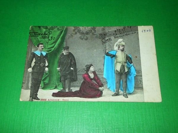 Cartolina Opera Lirica G. Verdi - ERNANI 1909 #3568.