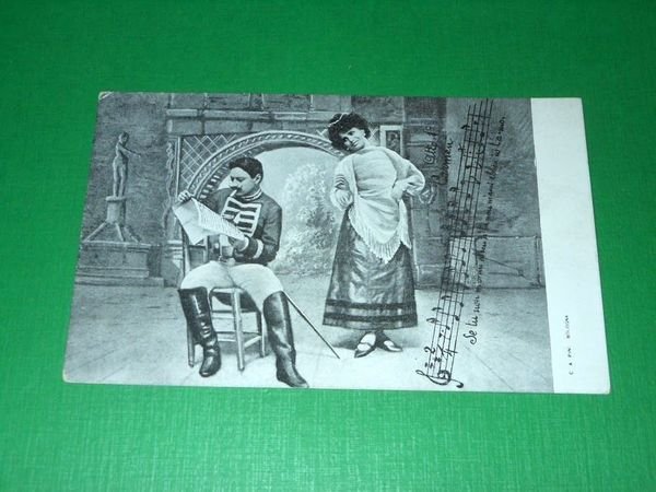 Cartolina Lirica G. Bizet - Carmen - Atto I° 1900 …