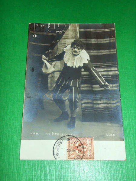 Cartolina Opera Lirica R. Leoncavallo - PAGLIACCI 1905 ca.