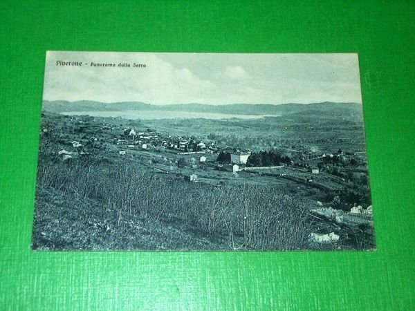 Cartolina Piverone - Panorama dalla Serra 1927.