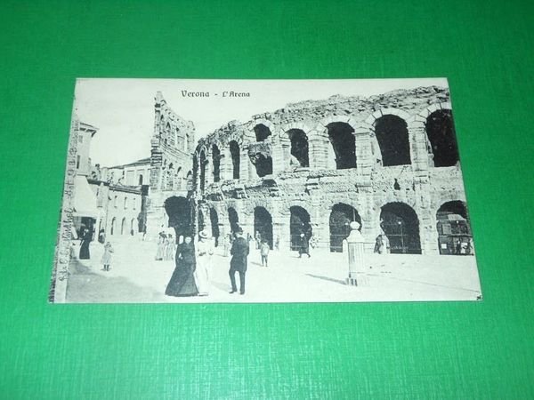 Cartolina Verona - L'Arena 1910 ca.