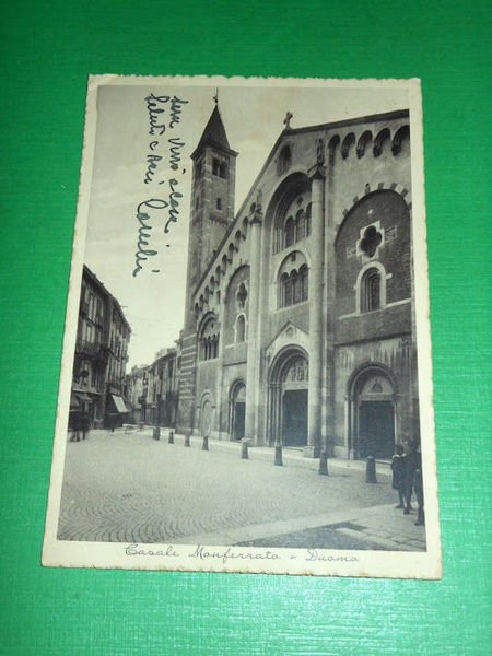 Cartolina Casale Monferrato - Duomo 1939.