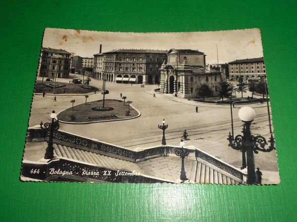 Cartolina Bologna - Piazza XX Settembre 1961.
