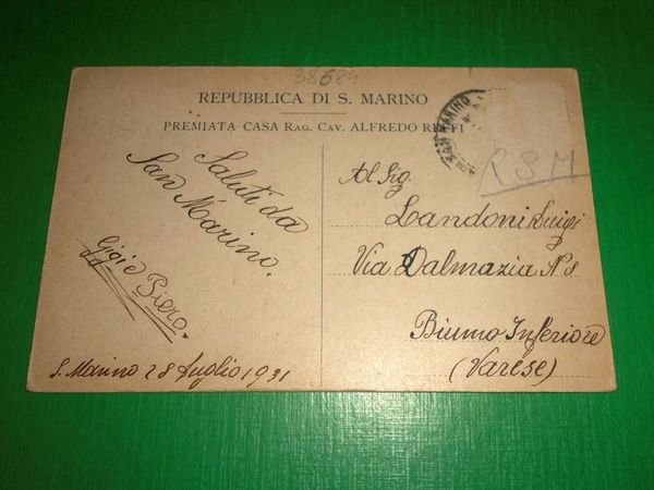 Cartolina Repubblica di S. marino - Statua della Libertà e …