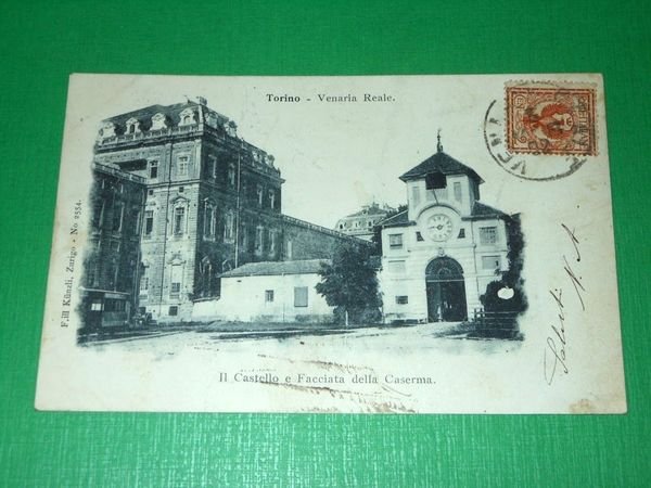 Cartolina Torino - Venaria Reale - Il Castello e Facciata …
