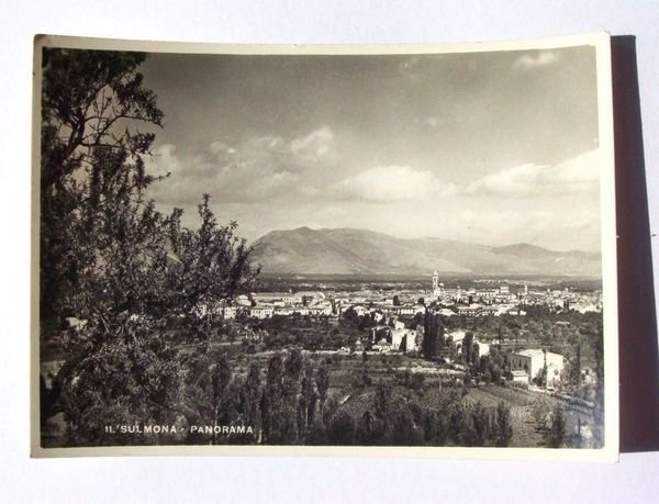 Cartolina Sulmona ( L'Aquila ) - Panorama 1950 ca.