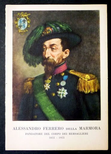 Foto Cartolina Bersaglieri Alessandro Ferrero Marmora | Immagine principale