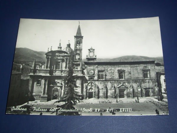 Cartolina Sulmona ( L' Aquila ) - Palazzo dell' Annunziata …